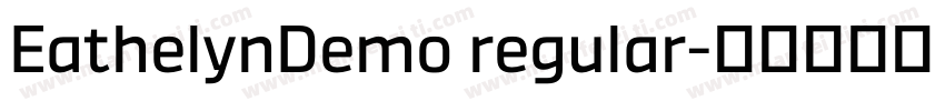 EathelynDemo regular字体转换